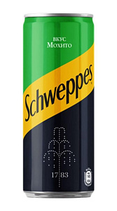 Газированный напиток Schweppes Мохито безалкогольный 330мл