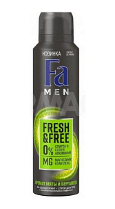 Дезодорант Fa Men Fresh&Free Мята и Бергамот аэрозоль 150мл