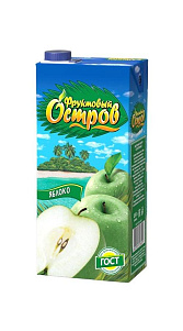 Нектар Фруктовый остров Яблочный 0.93л