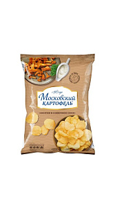 Чипсы картофельные Московский Картофель Лисички в сливочном соусе 70г
