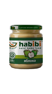 Пюре Habibi Яблоко с 4мес 100г
