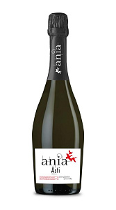 Вино игристое Ania, Asti белое сладкое 7,5% 0,75л