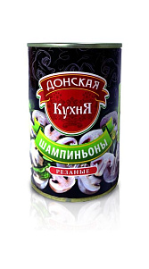 Шампиньоны Донская кухня резаные 400г