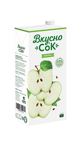 Напиток сокосодержащий Вкусно Сок Яблоко 1.93л