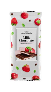 Шоколад Коммунарка Milk Chocolate strawberry nougat 85г