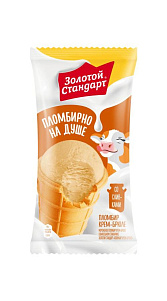 Мороженое Золотой Стандарт пломбир крем-брюле 90г