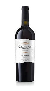 Вино Достойный красное сух. 13% 0.75л