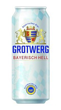 Пиво Grotwerg Bayerisch Hell светлое 4.9% 0.5л