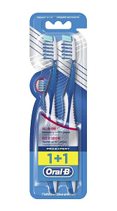 Щетка зубная Oral-B ПроЭксперт Все в одном 40 Медиум 1+1