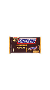 Батончик Snickers шоколадный арахисовый крем 146г