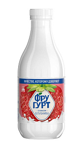 Йогурт питьевой Фругурт клубника 1% 930г