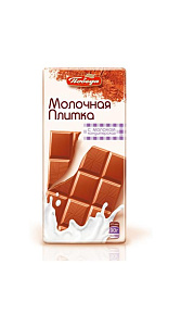 Кондитерская плитка Победа Молочная с молоком 90г