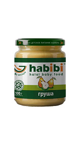 Пюре Habibi Груша  с 4мес 100г
