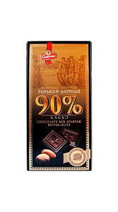 Шоколад Спартак Горький элитный 90% 90г
