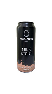 Пиво Magnum Brew Milk Stout темное нефильтрованное 6.3% 0.5л