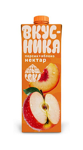 Нектар Вкусника Персик-яблоко 0.95л