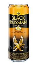 Напиток спиртной Чёрный Русский газированный коньяк/миндаль 7,2% 0,45л