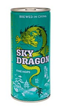 Пиво Sky Dragon, Fine Hops светлое нефильтрованное неосветленное пастеризованное 5,5% 1л 