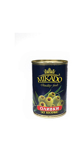 Оливки Mikado зелёные без косточек 300мл