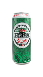 Пиво Holba, Serak светлое фильтрованное пастеризованное 4,7% 0,5л.