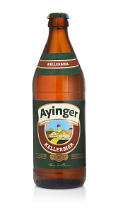 Пиво Ayinger, Kellerbier светлое нефильтрованное 4,9% 0,5л.