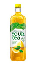 Холодный зеленый чай Your tea со вкусом лимона и мяты 1л