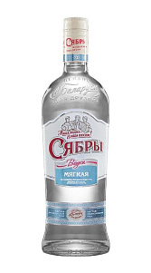 Водка Сябры мягкая 40% 0,5л