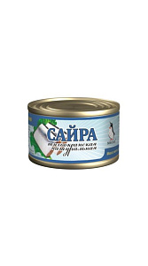 Сайра Месье тихоокеанская натуральная в собственном соку 240г