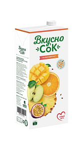 Напиток сокосодержащий Вкусно Сок Мультифрукт 1.93л