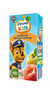 Сок ФрутоKids Яблоко и Персик 200мл