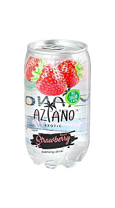 Газированный напиток Aziano Strawberry безалкогольный 350мл