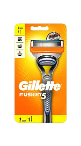 Бритва Gillette Fusion 5 2 кассеты