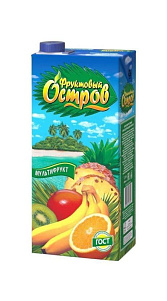 Напиток сокосодержащий Фруктовый остров Мультифруктовый 1.9л