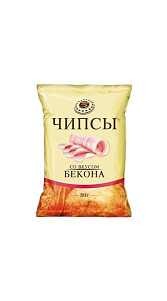 Чипсы картофельные Высшая Лига со вкусом бекона 80г