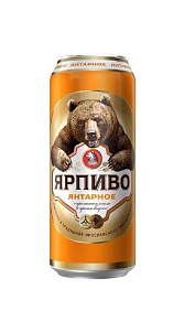 Пиво Ярпиво Янтарное светлое 4.7% 0.45л