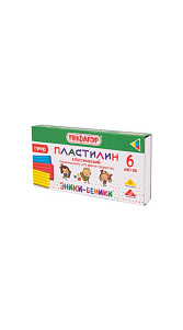 Пластилин Пифагор Эники-Беники классический 6цв 120гр