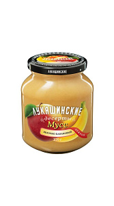Мусс Лукашинские десерты яблочно-банановый нежный 370г