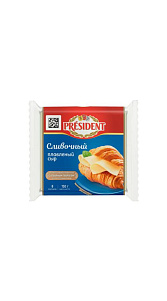 Сыр плавленый President Сливочный ломтевой 150г