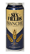 Пивной напиток Six Fields, Finest Wheat Beer нефильтрованный 5% 0,5л