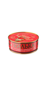 Килька каспийская Laatsa обжаренная в томатном соусе 240г