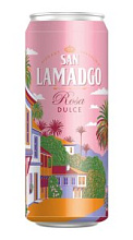 Напиток слабоалкогольный San Lamadgo Rosa Dulce газированный 7,2% 0,43л.