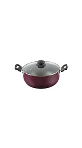 Кастрюля Кружево со стеклянной крышкой и покрытием Teflon 4л