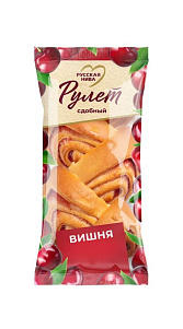 Рулет Русская нива сдобный Вишня 140г