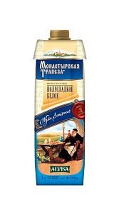 Вино Монастырская трапеза белое п/сл 10-12% 1л