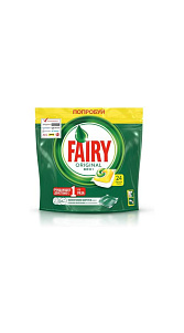 Капсулы для посудомоечной машины Fairy Original Все в 1 Лимон 24шт