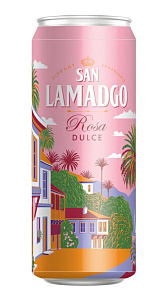 Напиток слабоалкогольный San Lamadgo Rosa Dulce газированный 7,2% 0,43л.