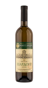Вино Массандра, Шардоне белое сухое 11% 0,75л