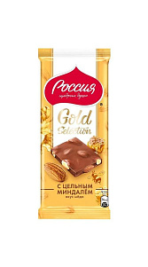 Шоколад Нестле Россия-Щедрая душа молочный с цельным миндалем 80г