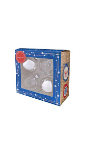Набор шаров Magic Time из стекла 6x6x6см 4шт