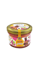 Крем -мед Вкусный мед с малиной 120г